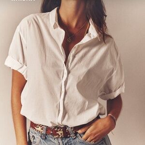 Xirena white Channing shirt, XS